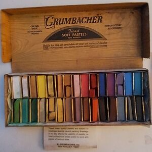 Grumbacher Finest Soft Pastels 30 Half Length Assortment No. 00/C Box Of 30 READ